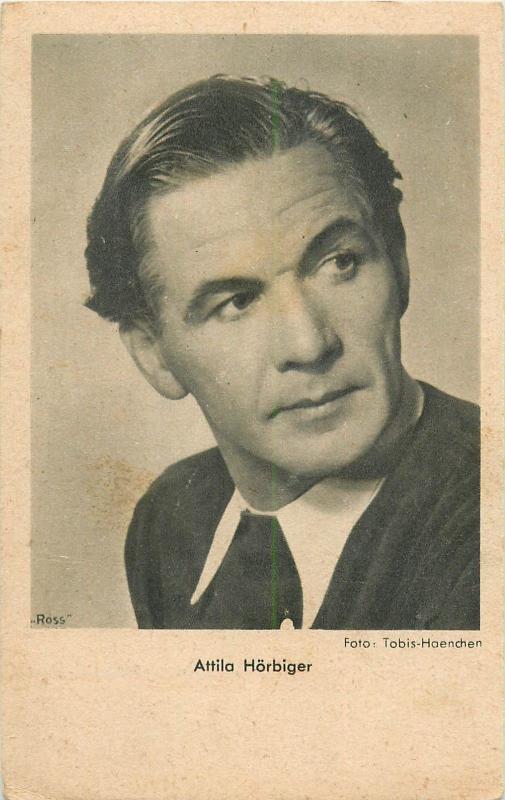 Attila Horbiger actor Ross postcard