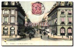 Old Postcard Paris's Rue de la Paix