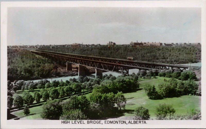 High Level Bridge Edmonton Alberta AB Unused Gowen Sutton RPPC Postcard H31
