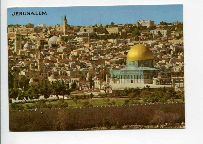 422078 ISRAEL to GERMANY 1978 year Jerusalem from Mt.Olivies RPPC