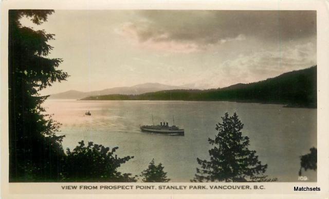 VANCOUVER, BC CANADA View Prospect Point Stanley Park postcard 3894