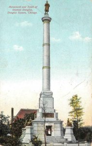 CHICAGO, Illinois IL   STEPHEN DOUGLAS MONUMENT & TOMB    1911 Postcard