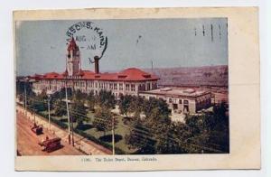 Union Depot Railroad  Denver Colorado 1906 Postcard
