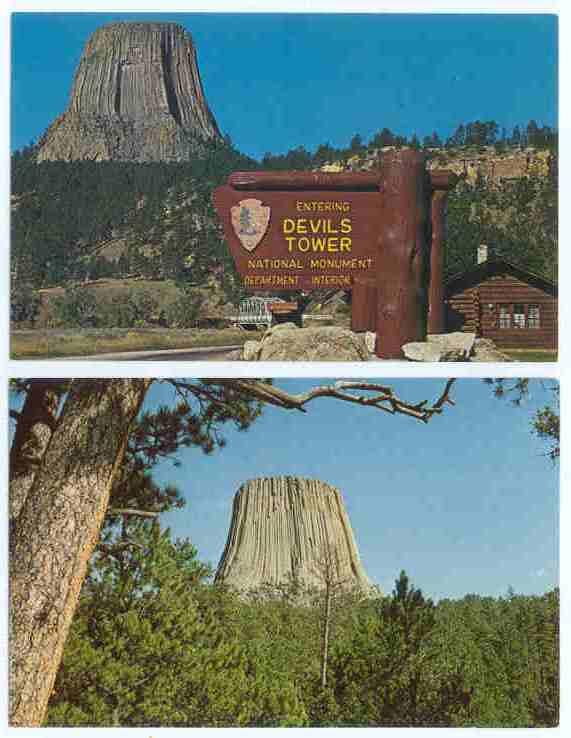 3 Cards, Devils Tower National Monument, Wyoming, WY, Chrome