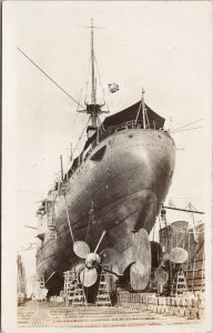 Prince Rupert BC 'Lancaster' Ship Boat Dry Dock British Columbia RP Postcard H58