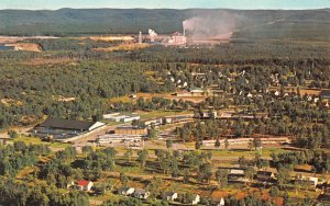 Terrace Bay, Ontario Canada  BIRD'S EYE VIEW Homes~Kimberly Clark Plant Postcard