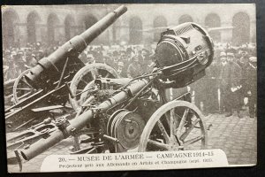 Mint France Real Picture Postcard Army Museum Captured German Proyector