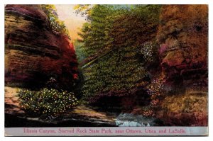 Antique Illinois Canyon, Starved Rock State Park, Ottawa, Utica, & LaSalle, IL