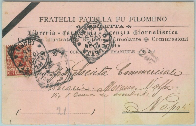 98013 - vintage postcard - BARI province - advertising bar 1904-