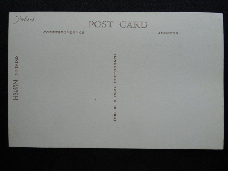 Devon Lynmouth LYNTON CLIFF RAILWAY / LIFT showing Conductor - Old RP Postcard