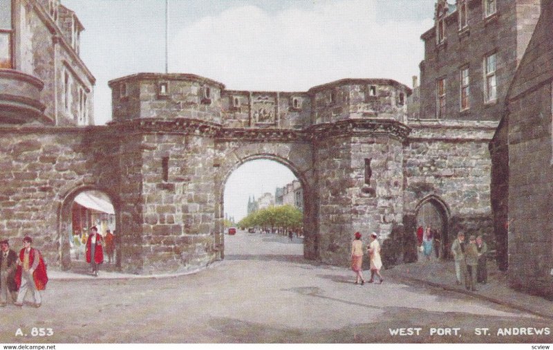 ST. ANDREWS, Fife, Scotland, 1900-1910s; West Port