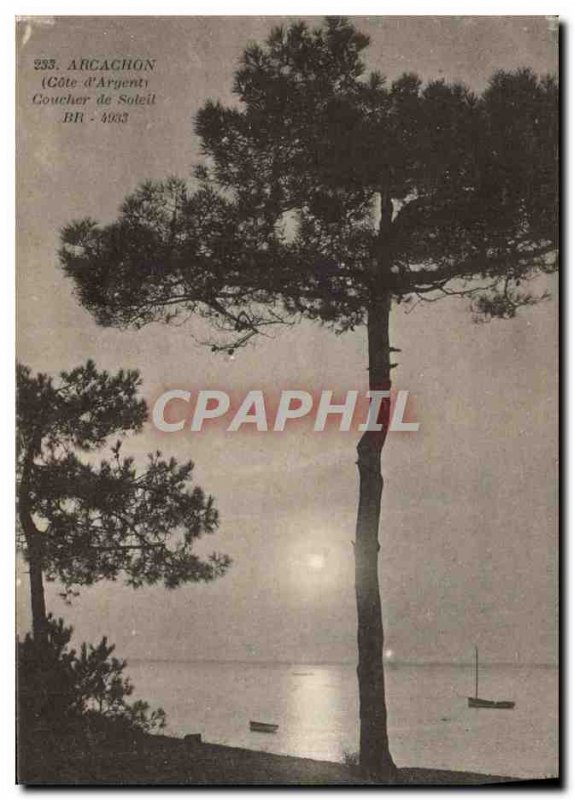 Old Postcard Arcachon Sunset Sunglasses