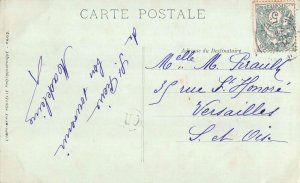 France 1904 Rouen Notre Dame L'Escalier de Bibliotheque vintage postcard