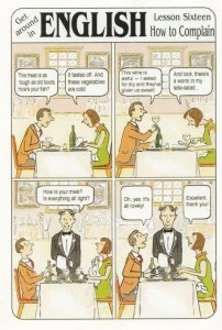 How British Restaurant Visitors Cant Complain Tourist Shop Comic Humour Postcard