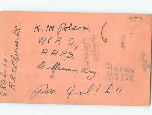 1930s QSL RADIO CARD Vancouver British Columbia BC AH3144