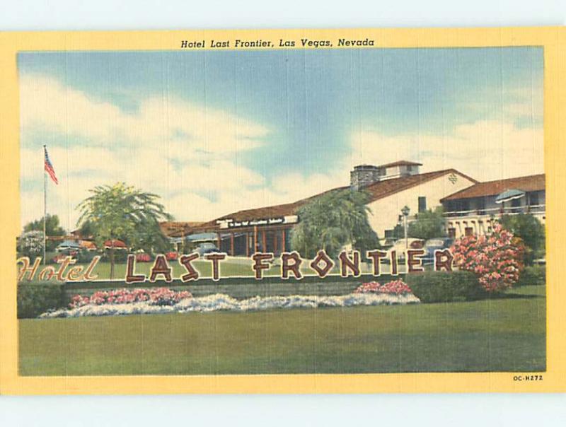 Unused Linen LAST FRONTIER CASINO HOTEL Las Vegas Nevada NV Q6901