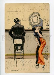 288327 FASHION Huge Hat by NAILLOD Vintage ART NOUVEAU PC