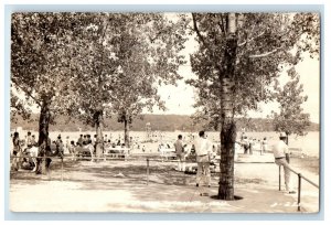 1942 View Of Lake James Angola Indiana IN RPPC Photo Posted Vintage Postcard