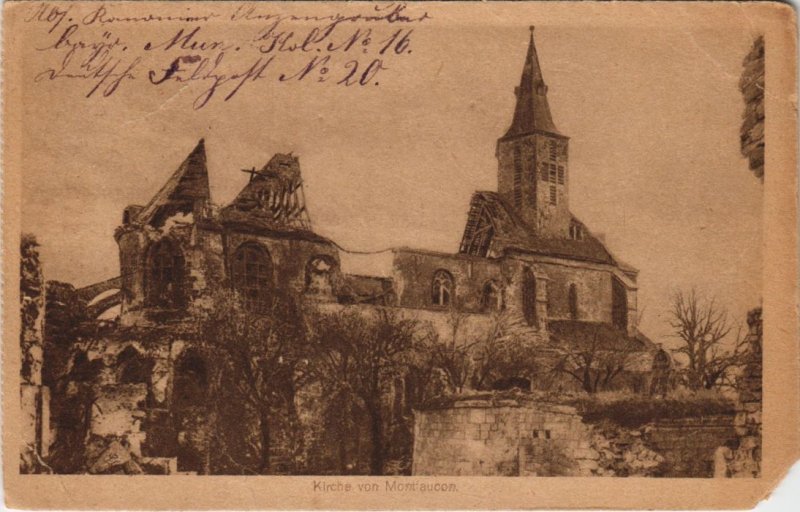 CPA Montfaucon - Les Ruines de l'Eglise (1062895)