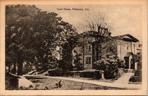 Postcard ON Walkerton Court House 1947 M66