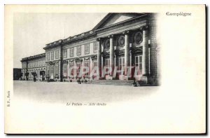 Old Postcard Compiegne Palace right wing