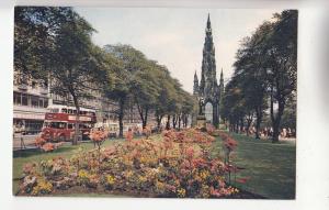 BF29791 princes street gardens and scott monument edinburgh UK front/back image