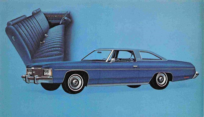 Impala Custom Coupe 1974 Chevrolet Auto Car postcard