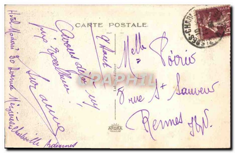 Old Postcard Mezieres L & # 39Eglise