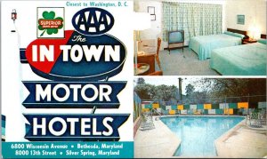 Maryland Bethesda & Silver Spring In Town Motor Hotels