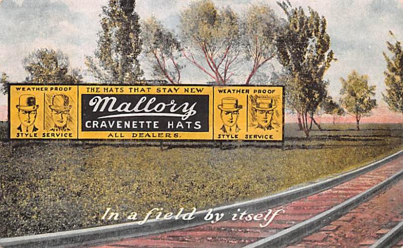 Mallory Cravenette Hats Advertising 1908 