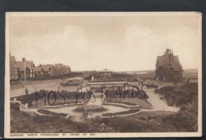 Lancashire Postcard - Gardens, North Promenade, St Annes on Sea   RS17478