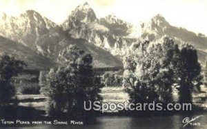 Teton Peaks - Snake River, Wyoming