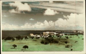 Antigua Beach Hotel BWI Tinted Real Photo Postcard