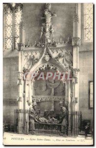 Old Postcard Poitiers Notre Dame Church Entombment