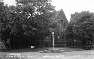 Auto Cook 1940s United Presbyterian Church Washington Iowa RPPC real photo 10823