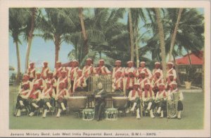 Postcard Jamaica Military Band Late West India Regimental Band Jamaica BWI