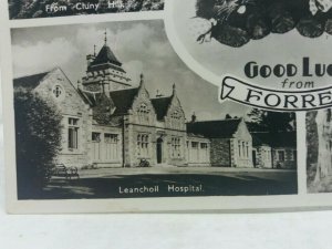 Vtg Multiview Rp Postcard Aerial View Forres Leanchoil Hospital Cluny Hill 1955