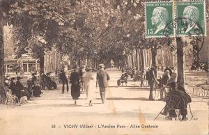 BR78212 vichy allier l ancien parc allee centrale   france