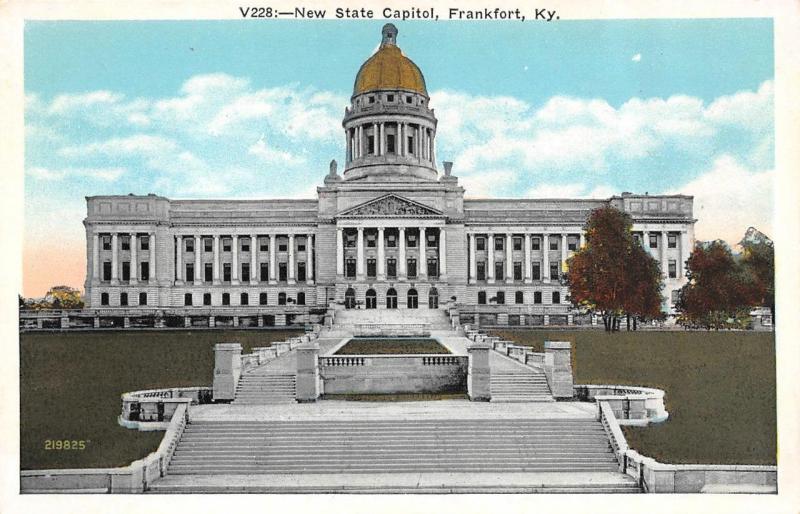 FRANKFORT, KY Kentucky     NEW STATE CAPITOL    c1920's Postcard