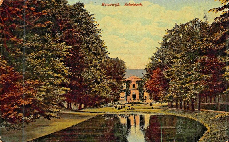 BEVERWIJK NETHERLANDS~SCHEIBEEK COUNTRY ESTATE 1913 POSTCARD