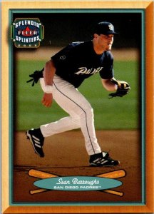 2003 Fleer Baseball Card Sean Burroughs San Diego Padres sk20090