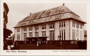 Post Office Bandoeng Indonesia Unused Fotohus Braga RPPC Postcard H5