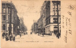 Wheeling West Virginia Main Street at 12th vintage pc DD5745