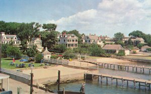 Edgartown Martha's Vineyard Beach & Docks View, Postcard