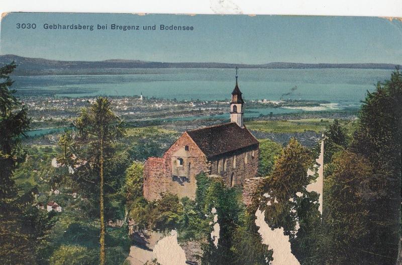 B79678 gebhardsberg bei bregenz und bodensee germany  front/back image