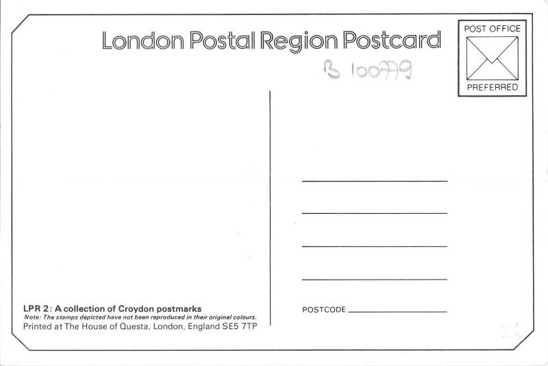 B100779 london postal region postcard    uk