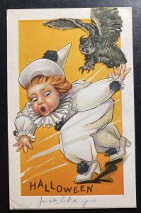 1915 EvAns city PA Usa Picture Postcard PPC Cover Happy Halloween Just Like You