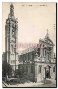 Old Postcard Cambrai La Cathedrale