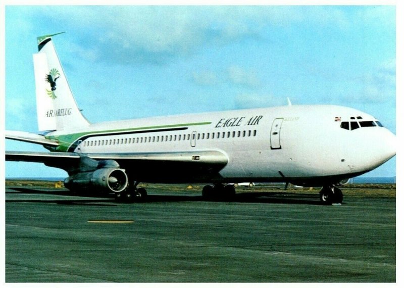 Eagle Air Boeing 720 at Iceland Airplane Postcard