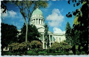 State Capitol Augusta Maine Chrome Postcard